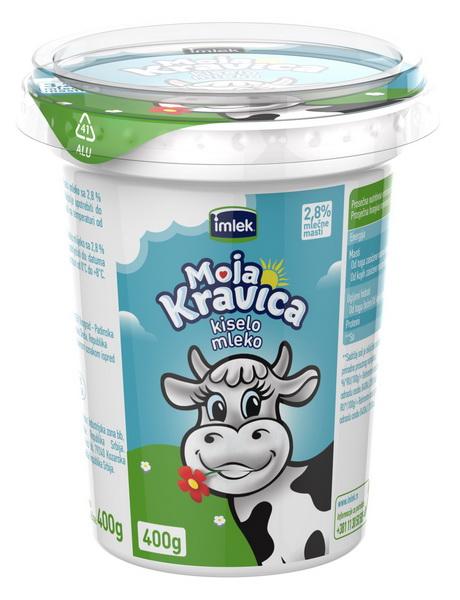 Moja Kravica kiselo mleko 2,8%m.m. 400 g