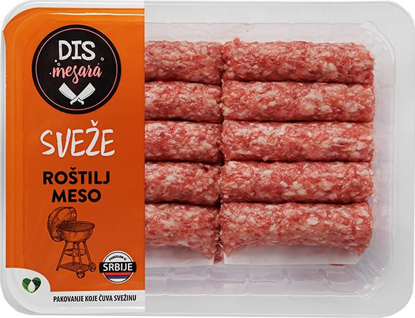 Dis mesara Oblikovano roštilj meso 500 g.