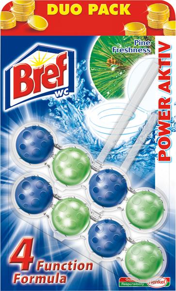 Bref osv. sanitarija power activ pine 2x50 g