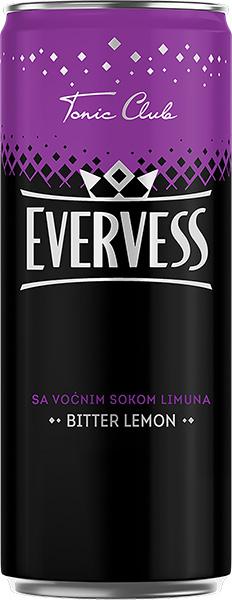 Evervess bitter lemon sleek limenka 330 ml