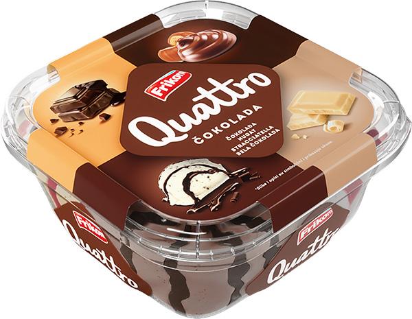 Frikom sladoled Quattro čokolada 1650 ml