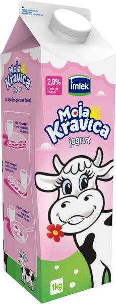 Moja Kravica jogurt  2,8%m.m. 1 l