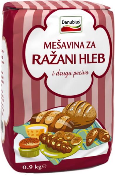 Danubius brašno mešavina za raženi hleb T-950 900 g