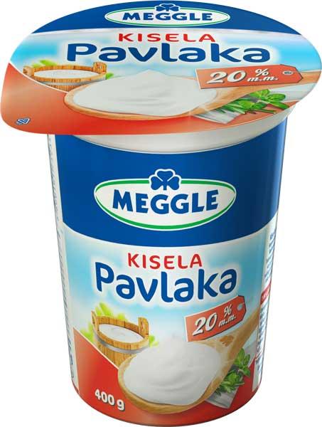Meggle kisela pavlaka 20% mm čaša 400g