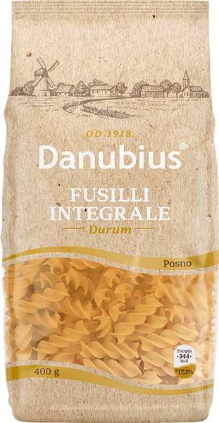 Danubius testenina Fusilli integrale 400g
