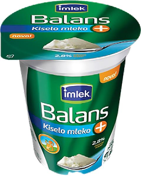 Balans+ kiselo mleko 2,8%mm, 300g