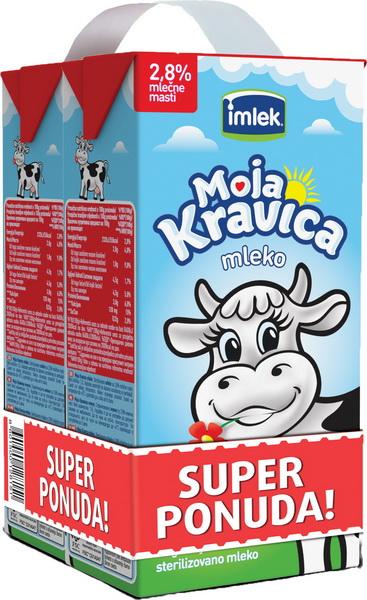 Moja kravica UHT mleko 2,8% 2x1l