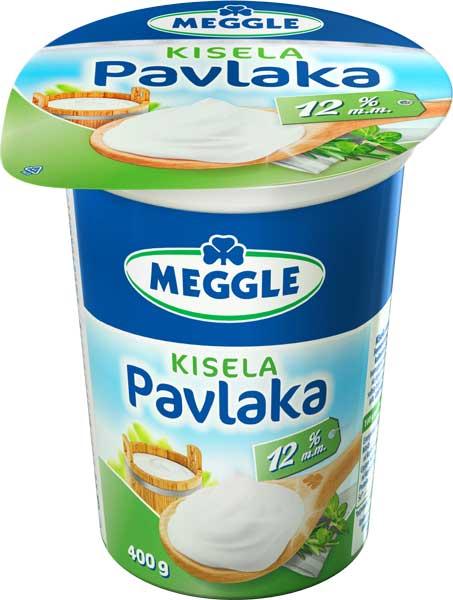 Meggle kisela pavlaka 12% mm čaša 400g
