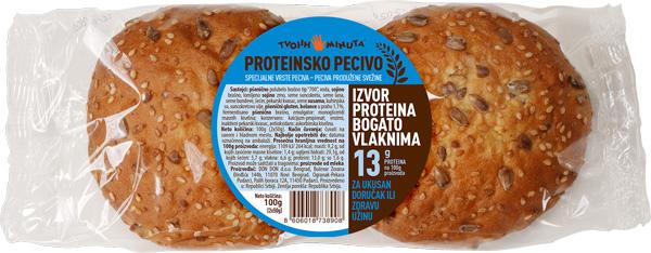 Tvojih pet minuta proteinsko pecivo 2x50g
