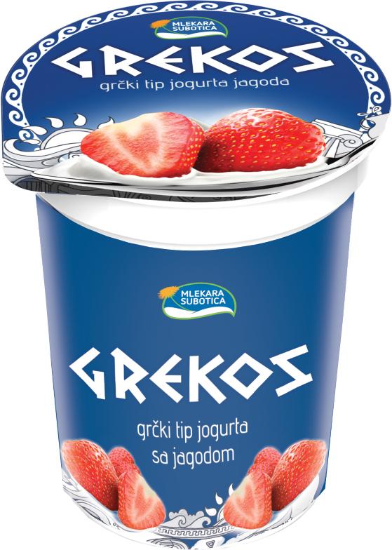 Grekos jogurt jagoda 400g čaša