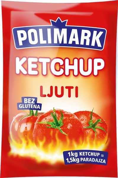 Polimark kečap ljuti kesa 90 g