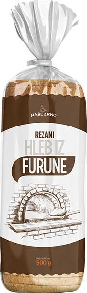 Naše zrno hleb iz furune rezani 500g