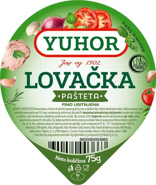 Yuhor Lovačka pašteta 75 g