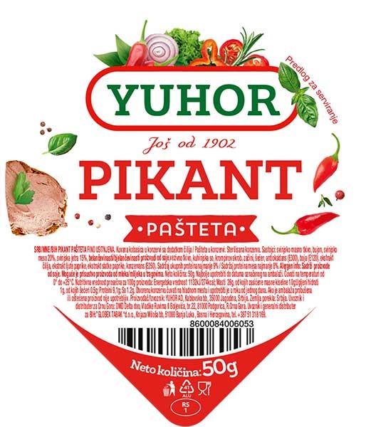 Yuhor pikant pašteta 50g