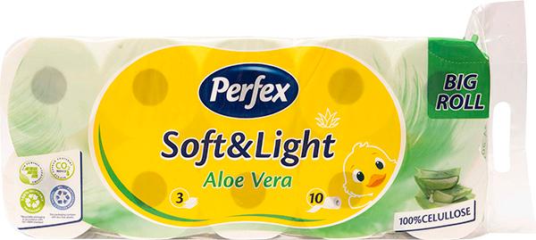 Perfex t. papir soft&light aloevera 10/1 3sl