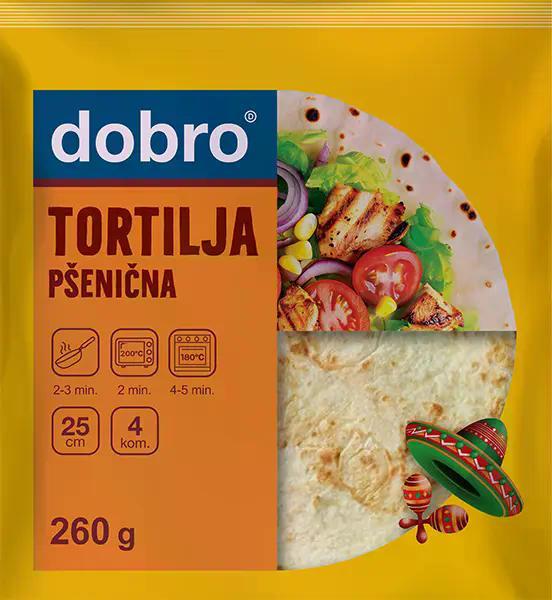 Dobro tortilja 25 cm 4/1 260 g