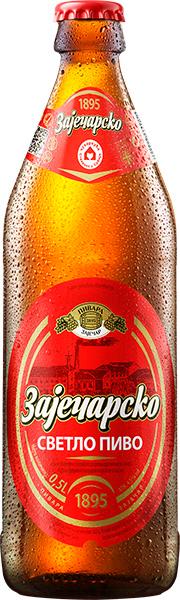 Zaječarsko pivo svetlo staklo 500 ml