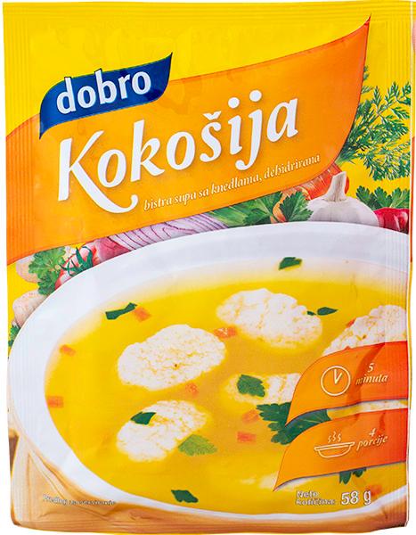 Dobro kokošija bistra supa sa knedlama 58 g
