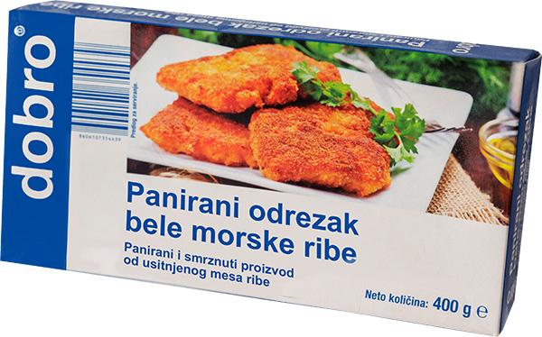 Dobro panirani odrezak bele ribe 400g