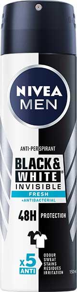 Nivea dezodorans sprej black&white fresh 150 ml