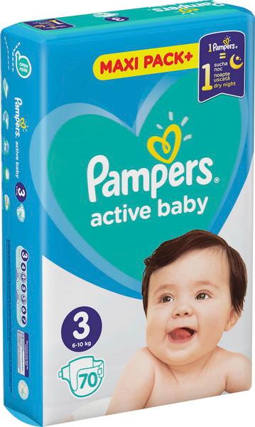Pampers active baby JPM 3 midi 70/1