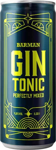 Barman gin tonik limenka 330 ml