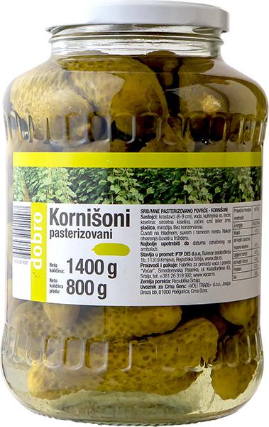 Dobro krastavac pasterizovan 6-9cm 1,4kg