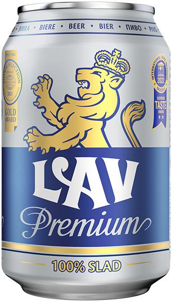 Lav premium pivo limenka 330 ml