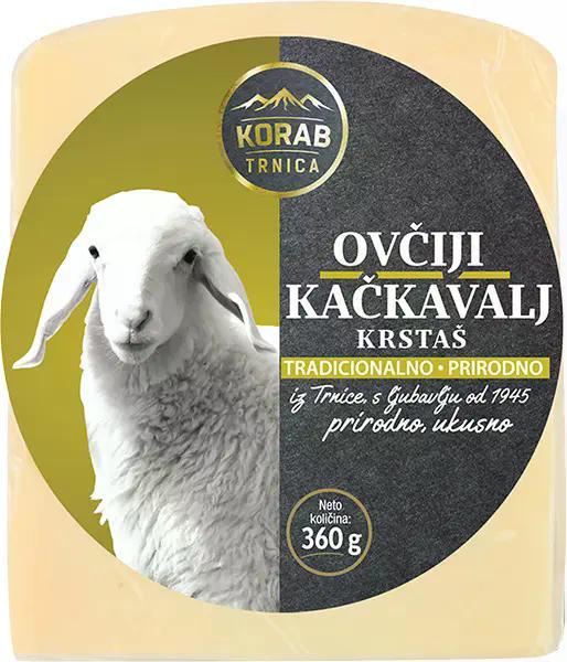 Korab ovčiji kačkavalj krstaš 360 g