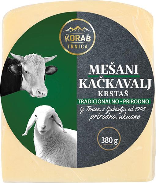 Korab mešani kačkavalj krstaš 380 g