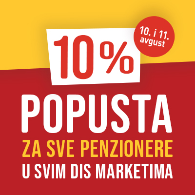 Za naše starije sugrađane pripremili smo specijalan popust u svim DIS marketima!