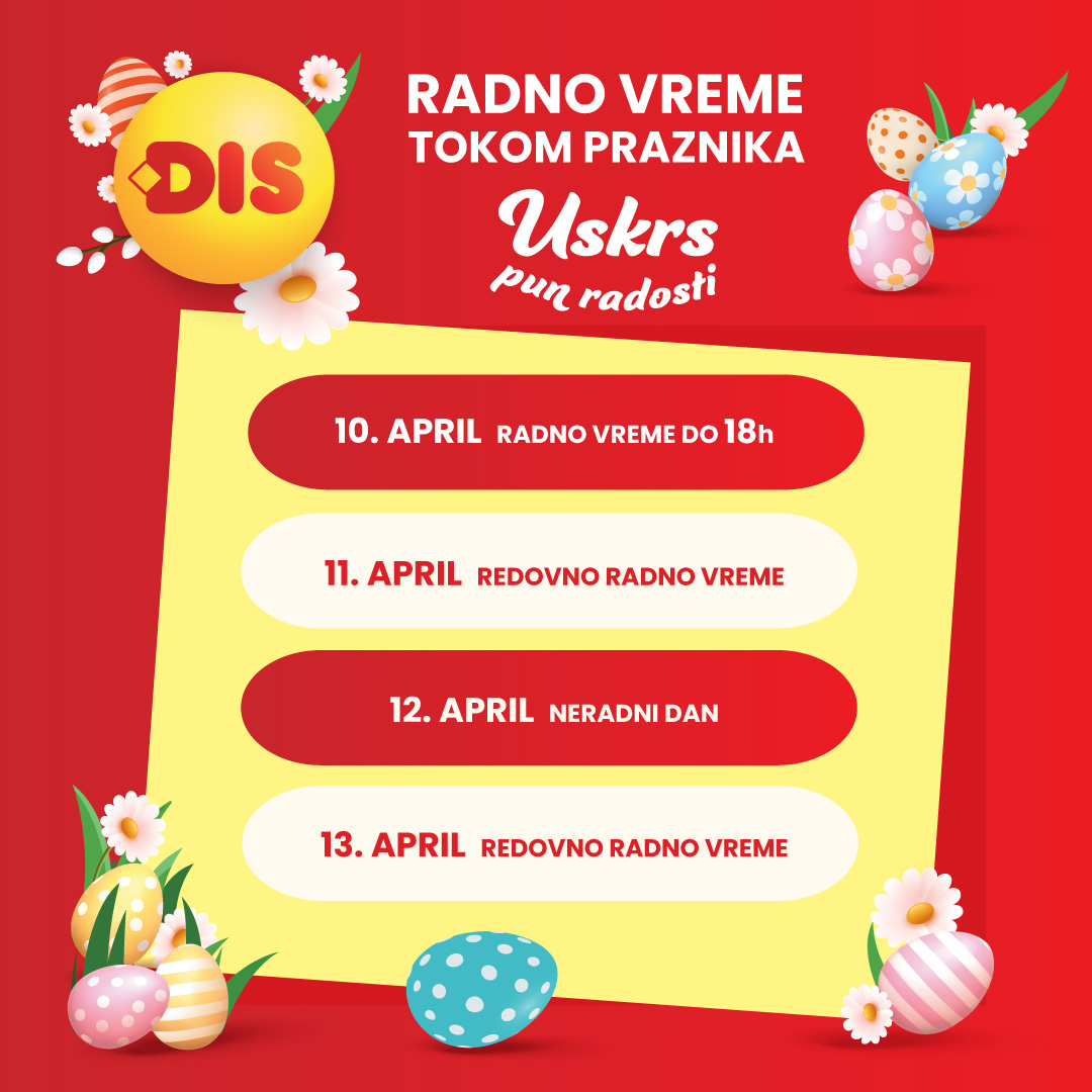 Radno vreme tokom uskršnjih praznika