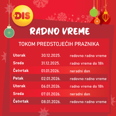 Radno vreme tokom predstojećih praznika